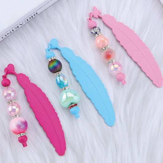 A259-DIY Beadable Feather Bookmark (Color Matching Game)
