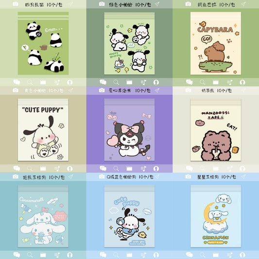 A276-Sticky Garbage bag (10pcs/bag 25x30MM) (Color Matching Game)