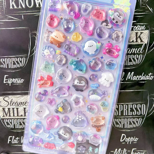 A226-Cartoon Bubble Sticker (Matching Game)