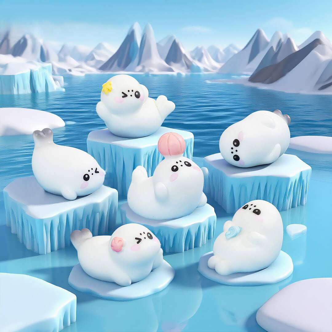 A280-Resin Cute Seal (9 Square Game)