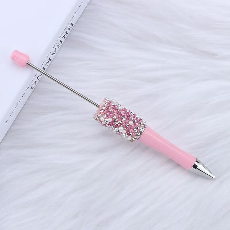 A30-Plastic Glitter Beadable DIY Pen Bags (Matching Game)