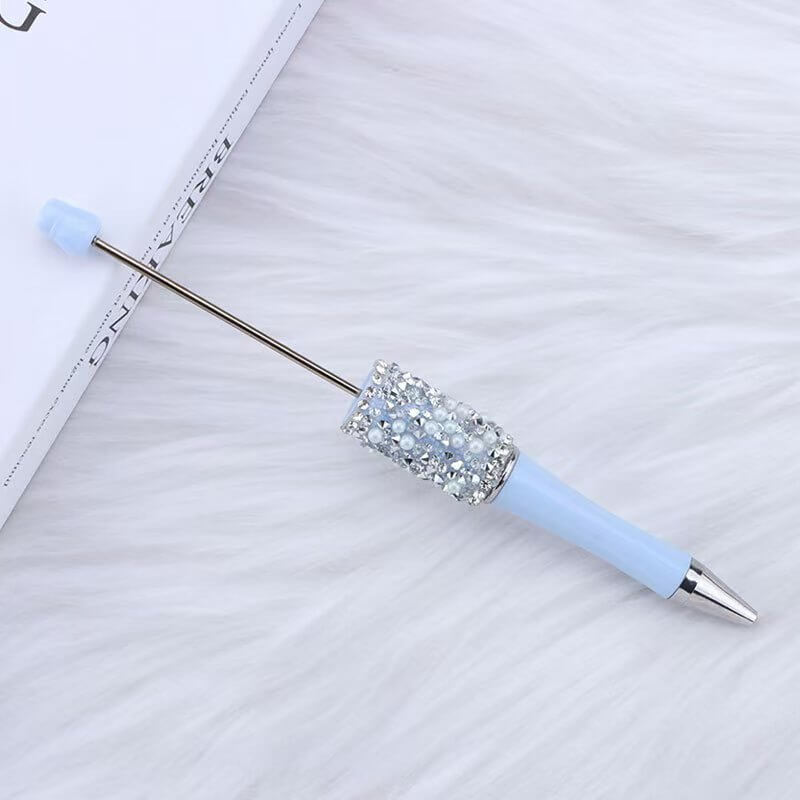 A30-Plastic Glitter Beadable DIY Pen Bags (Matching Game)