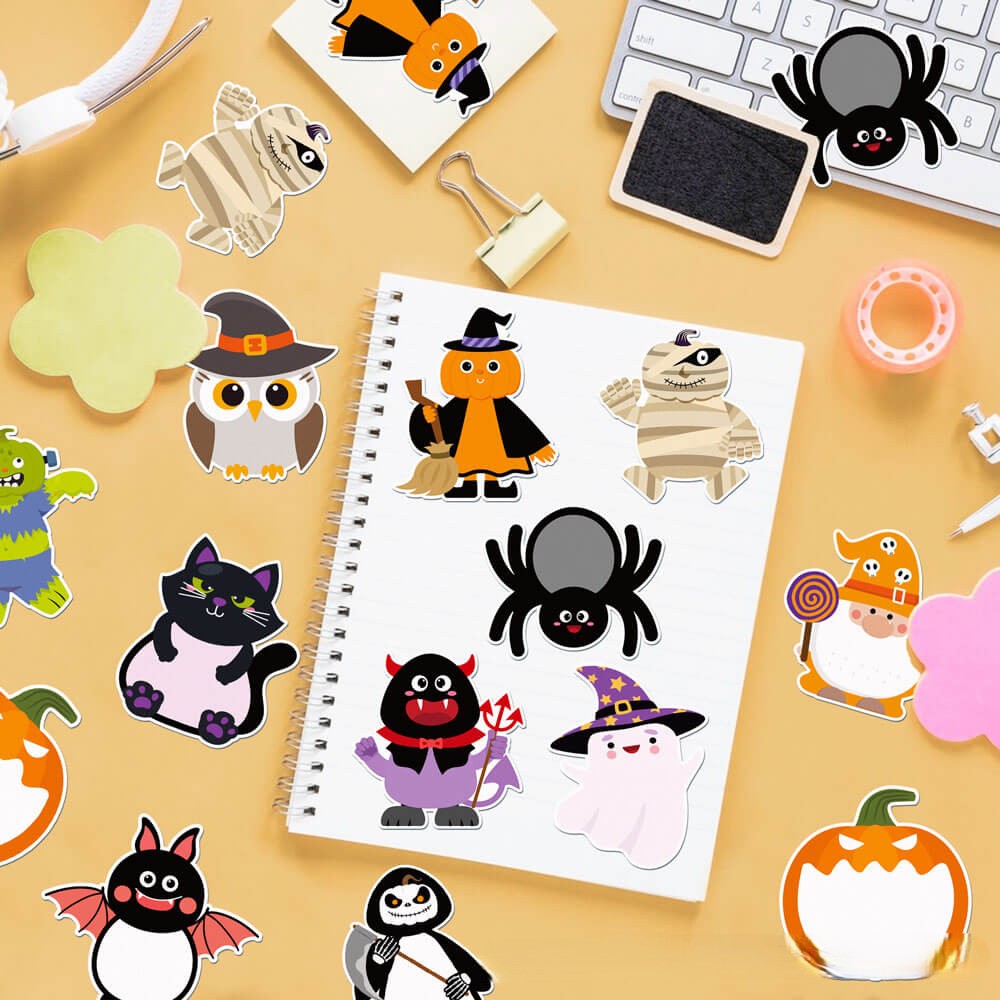 H03-Halloween Sticky Note Pad (Color Matching Game)